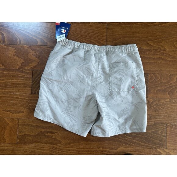 Champion Mens Palm Beach Swim Shorts Mesh Lined NWT Sz M Tan Pockets - Picture 9 of 9